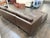 Contemporary Leather Sectional + Left Chaise, Dark Brown For Sale - Image 10 of 12