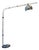 Angled Floor Lamp in Chromed Metal and Cast Iron from Zonca, 1970s For Sale