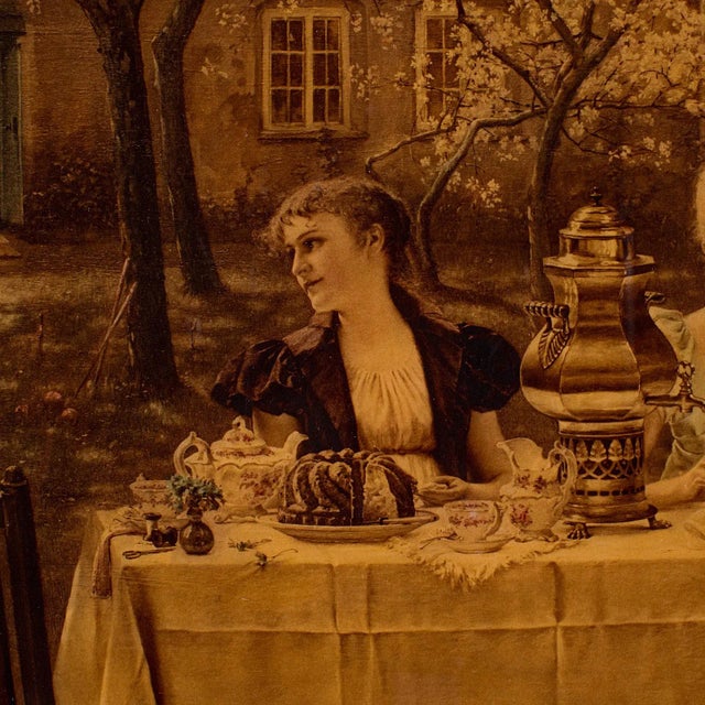 Antique Crystoleum Picture, German, Framed, Mezzotint Painting, Art, Victorian For Sale - Image 9 of 12