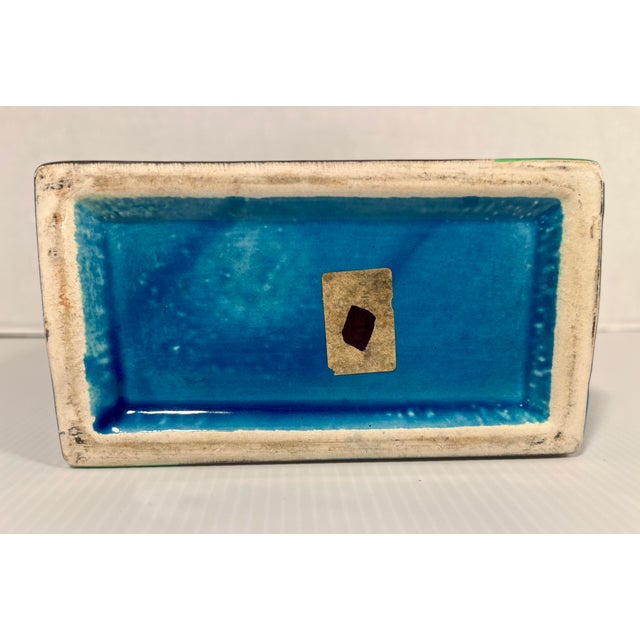 1960s Circa 1960s Mid-Century Modern Rosenthal Netter Block Ceramic Vase Made in Italy For Sale - Image 5 of 10