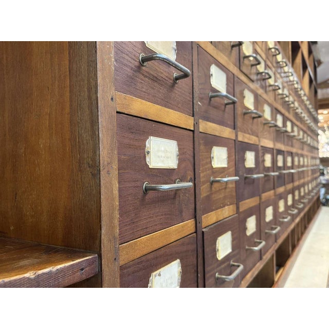 Large Seed Merchants Cabinet, 1950s For Sale - Image 12 of 18