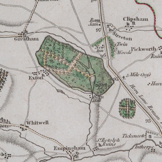 Wood 1790's Antique County Map For Sale - Image 7 of 12