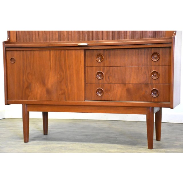 Johannes Sorth Danish Modern Teak Server Bar Credenza For Sale - Image 10 of 10