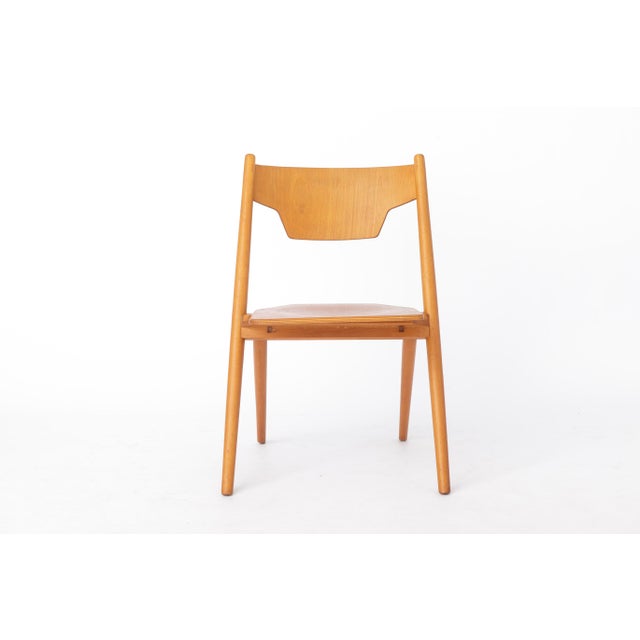 Vintage German Hiller Folding Chair in Beech, 1970s For Sale - Image 13 of 13