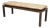 Mid Century Modern Brown Tortoiseshell Lacquer 54" Parsons Bench Coffee Table For Sale