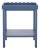 Starlyn Scalloped Accent Table in Blue For Sale