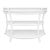 Vintage 3-Tier Rattan Demi-Lune Console Table For Sale