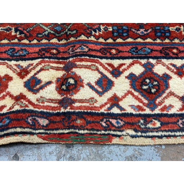 Textile 5ft X 6ft 9in Antique Hamadan Carpet 1920s North Persia For Sale - Image 7 of 12