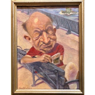 Sandy Huffaker, Oil Painting by Well Known Cartoonist and Illustrator Upper East Side, Manhattan For Sale