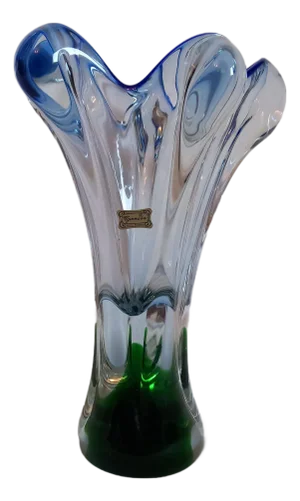 Mid-Century Modern Glass Vase from Egermann Glass