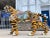 Folk Art Large Scale d.c. Muller for Dentzel Company Reproduction Carousel Tiger in Cast Aluminum For Sale - Image 3 of 13