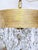Vintage Mid-Century Brass Chandelier With Diamond Cut Crystals For Sale In New York - Image 6 of 9