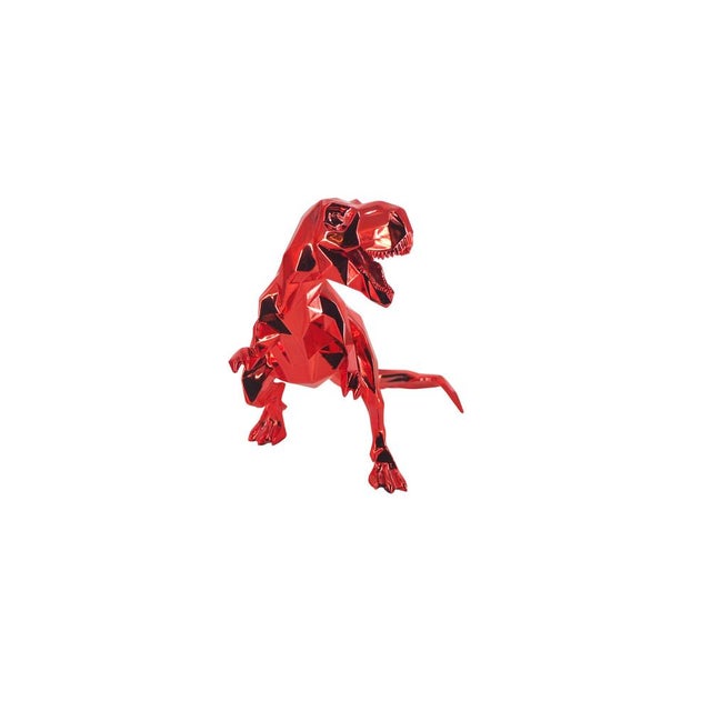 Contemporary Red Resin T Rex from Richard Orlinski For Sale - Image 3 of 11
