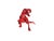 Contemporary Red Resin T Rex from Richard Orlinski For Sale - Image 3 of 11