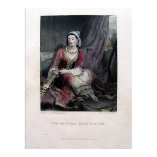 Early 19th Century The Love Letter, 1825 Engraving For Sale