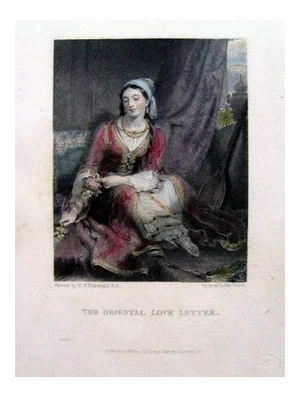 Early 19th Century The Love Letter, 1825 Engraving