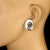 This is part of Chairish’s Costume Jewelry assortment. Elegant Sterling Silver Oval Earrings – Timeless Beauty and...