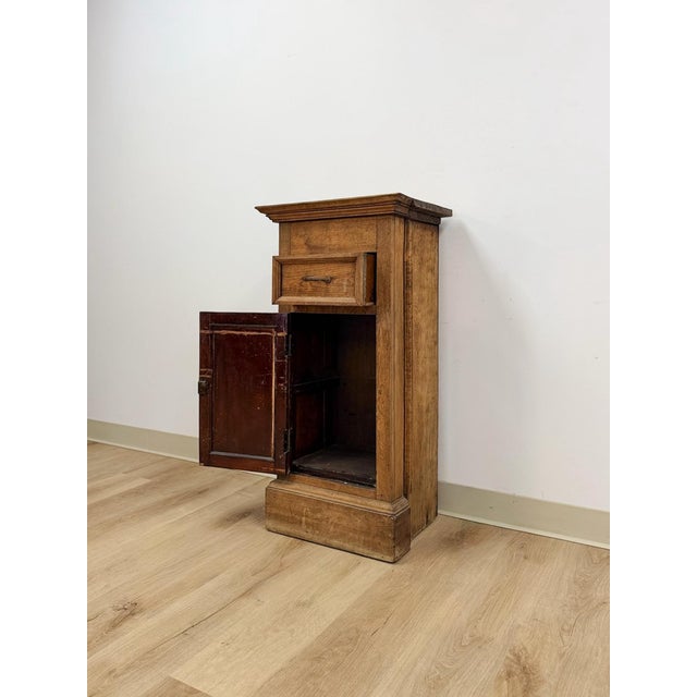 Antique Pedestal Primitive Rustic Provincial European Wood Display Stand For Sale - Image 13 of 13