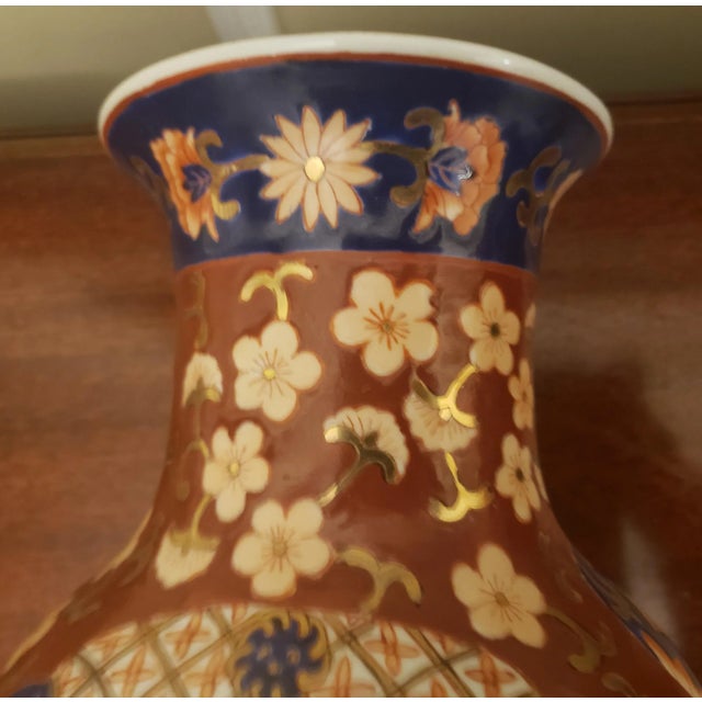 1940s 1940s Hand Painted Cloisonné Enamel Macanese Vase For Sale - Image 5 of 10