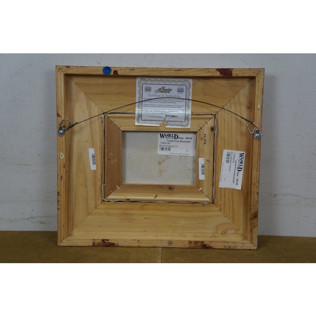 Late 20th Century Timeless Treasures M. Francis Still Life Grape Peach Plum Fruit Oil Painting 18" For Sale - Image 13 of 13