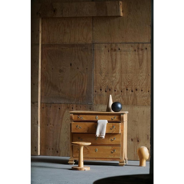 Vintage Danish Chest of Drawers in Pine, 1920s For Sale - Image 4 of 17