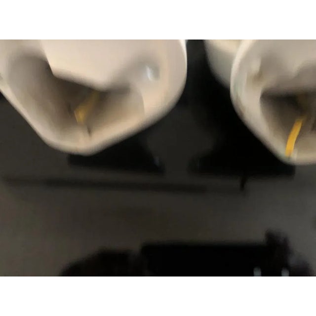 Light Blue Ceramic Model 6077 Sconces by Wilhelm Wagenfeld for Lindner, 1950s, Set of 2 For Sale - Image 9 of 10