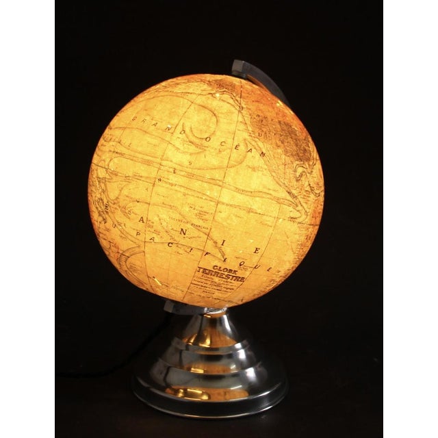 French Illuminated Globe, 1940s For Sale - Image 11 of 15