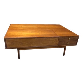 1960s A Lovely Walnut Coffee Table Designed by Kip Stewart as Part of the Drexel Declaration Group For Sale