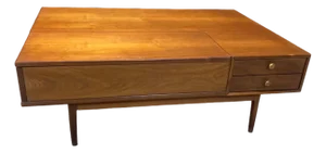 1960s A Lovely Walnut Coffee Table Designed by Kip Stewart as Part of the Drexel Declaration Group