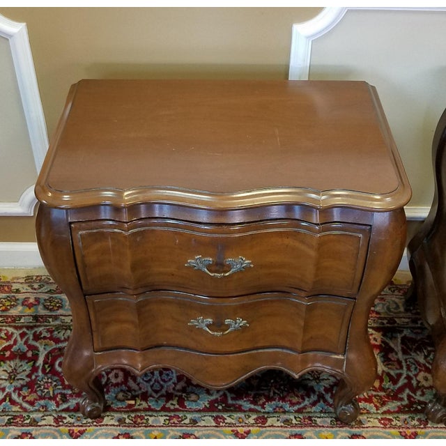 Pair White Furniture Company Fruitwood French Provincial ...