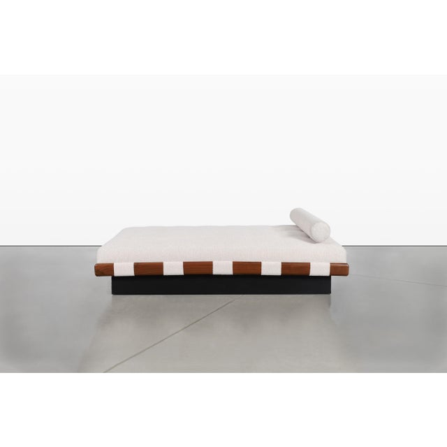 Mid-Century Modern Mid-Century Modern Walnut Daybed / Bench by Adrian Pearsall, 1960s For Sale - Image 3 of 13