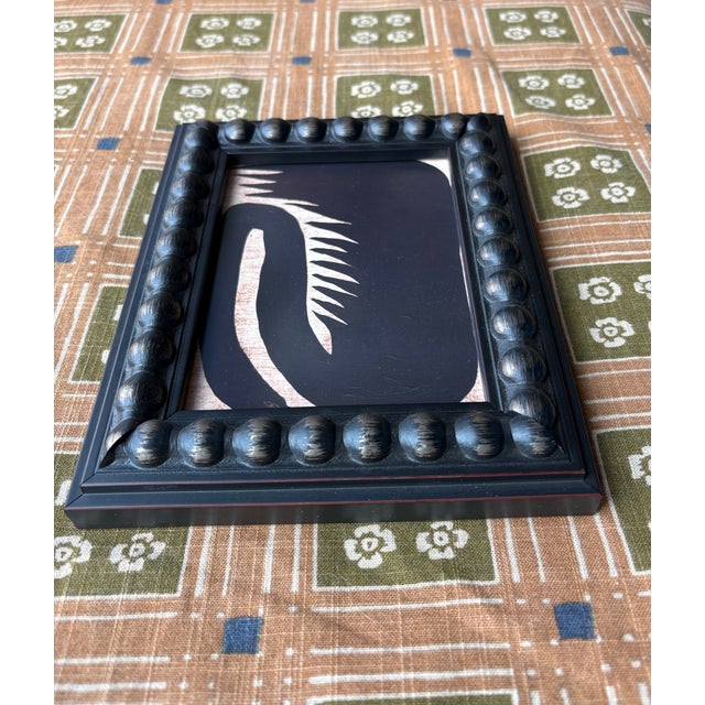 Contemporary Small Contemporary Black Swan Giclee Print in Architectural Frame For Sale - Image 3 of 3