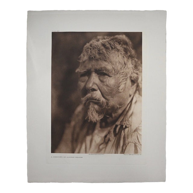 Edward S. Curtis "A Diegueño of Capitan Grande" 1926 Vintage Photogravure, Cardozo Collection For Sale