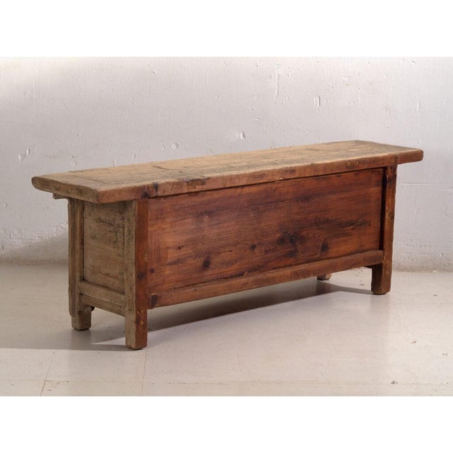 Antique Distressed Elm Sideboard For Sale - Image 10 of 12
