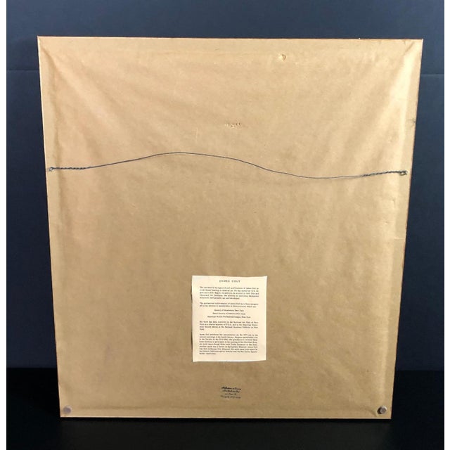 1990s American Western Watercolor By James Lee Colt "Cowboys" For Sale - Image 10 of 10