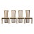 Late 20th Century Set of 4 Postmodern Italian Slatted High-Back Dining Chairs by Pietro Costantini For Sale