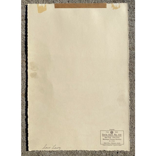 Nicholas Markovitch New York From Montague Terrace Brooklyn Lithograph For Sale - Image 4 of 4