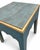Stunning side tables in a rich aged teal finish with croc top finish - They are accented in aged gold leaf edging with a n...