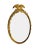 Rare vintage round federal eagle mirror in wood frame with carved wreath. True American collector's mirror. Condition: in...