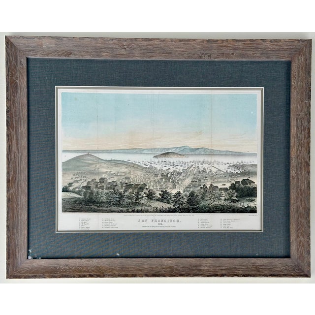 San Francisco Original Lithograph by T. Sinclair, 1851, Framed For Sale - Image 6 of 7