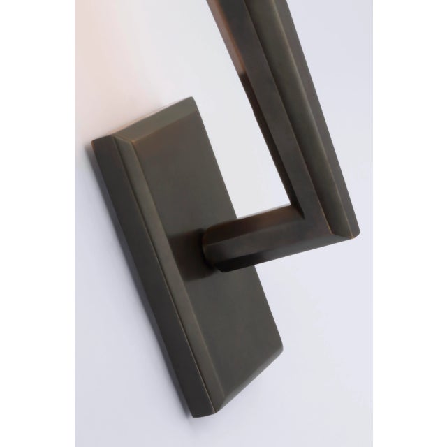 Modern Thomas O'Brien for Visual Comfort Signature Galahad Single Sconce in Bronze For Sale - Image 3 of 4
