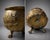 Exceptional antique brass jardinière featuring richly detailed repoussé-style decoration with fruit, florals and scrolling...