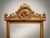 An exceptional French-inspired freestanding tall mirror crafted with a rich gilt wood frame and finished with fine beveled...