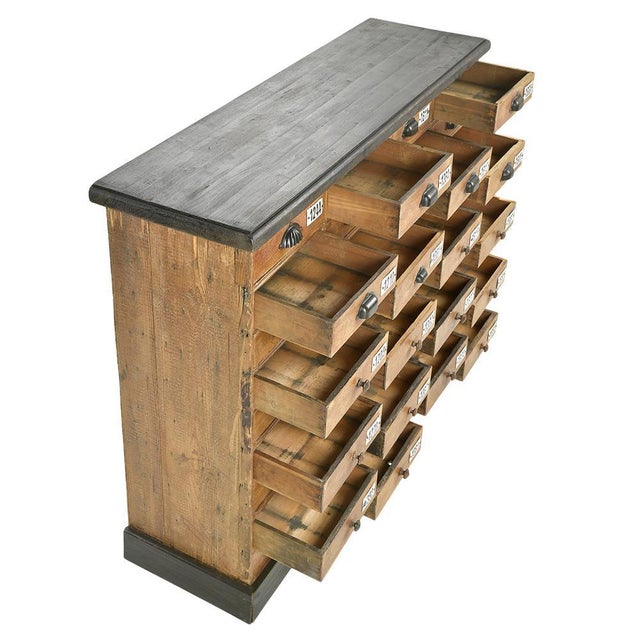 Industrial Style Cabinet with 36 Drawers For Sale - Image 5 of 9