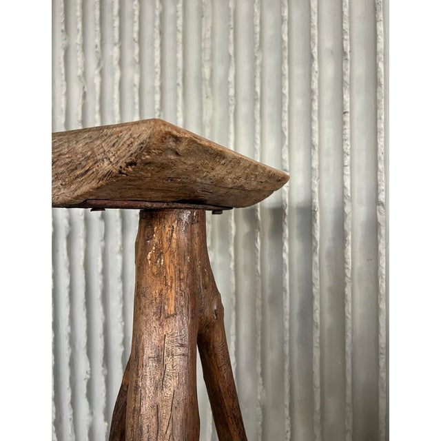 H 82cm ø legs 42cm top w 37cm d 23,5cm ultimate french wabi sabi side table, look at her long legs and charming top. The...