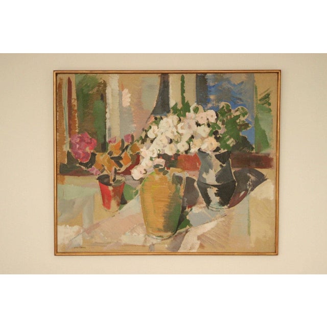 Alex Öberg, Flowers, 1960s, Oil on Canvas, Framed For Sale - Image 11 of 18