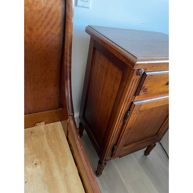 1990s Vintage Walnut Nightstand For Sale - Image 10 of 12