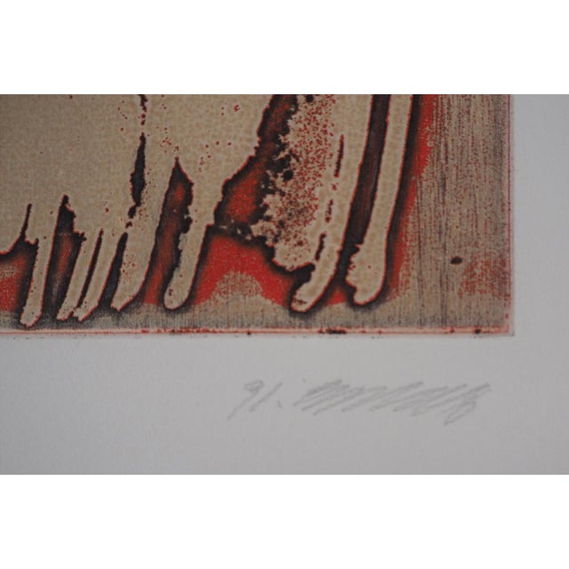 YUK Surrealist Figure (I Know She's Going), 1991 Original aquatint print Signed in pencil by the artist On vellum, 57 x 38...