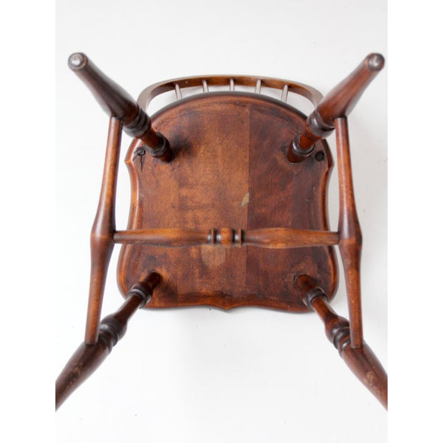 Mid-Century Windsor Style Spindle Back Chair For Sale - Image 12 of 12