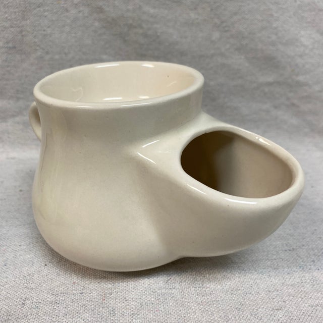 Vintage Scuttle Shaving Mug English Fox Hunt Scene by Liverpool Road Pottery and Antique Brush - 2 Piece For Sale In Sacramento - Image 6 of 12